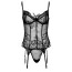 Комплект Daring Intimates Underwire Cami Garter With Matching String, черный: корсет + трусики-стринги - Фото №5