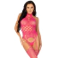 Комбінезон Leg Avenue High Neck Lace Bodystocking, рожевий - Фото №5