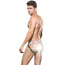 Трусы мужские с открытыми ягодицами Envy Low-Rise Jock, черно-белые - Фото №2