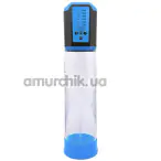 Вакуумная помпа Men Powerup Passion Pump 5 Speed Enlargement System, голубая - Фото №1