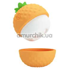 Кліторальний вібратор з пульсацією Pretty Love Pineapple Secret, помаранчевий - Фото №1