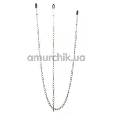 Затискачі для сосків і клітора Lucky Bay Nipple Play, срібні - Фото №1
