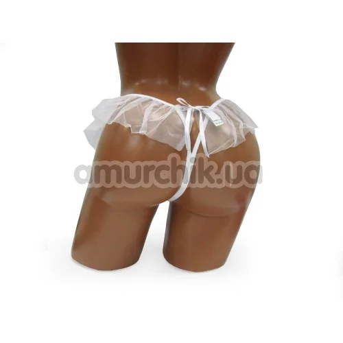 Трусики-стринги женские G-String белые (модель 2394)