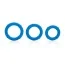 Набір ерекційних кілець Posh Silicone Love Rings, 3 шт., блакитний - Фото №3