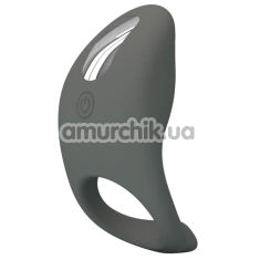 Виброкольцо для члена Pretty Love Gemma, серое - Фото №1