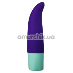 Кліторальний вібратор Passion Play Silicone Mini Vibe Curve Tip, фіолетовий - Фото №1