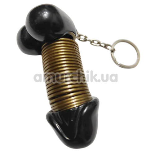 Брелок в виде пениса Roomfun Cock Keychain, черный