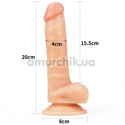 Cтрапон Ingen Easy Strapon Set 7.5 With Balls, тілесний