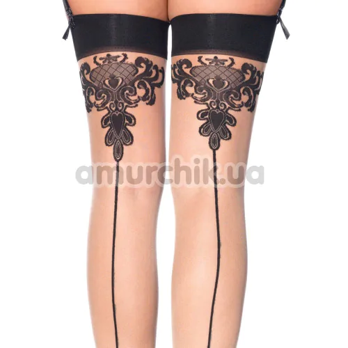 Чулки Leg Avenue Tana Sheer Thigh High Stockings, телесные