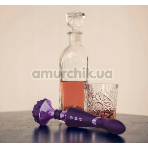 Универсальный вибромассажер Vive Shiatsu Double Bendable Massager Wand, фиолетовый