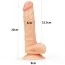 Cтрапон Ingen Easy Strapon Set 7.5 With Balls, тілесний - Фото №4