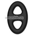 Эрекционное кольцо Crazy Bull Super Soft Silicone Cock Ring овальное, черное - Фото №1
