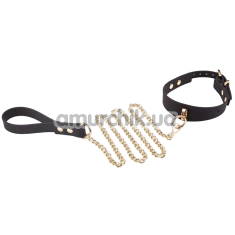 Ошейник с поводком Roomfun Silicone Collar With Leash, черный - Фото №1