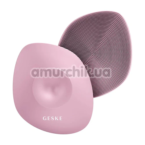 Щетка для тела Geske Body Brush 4 in 1 Suction Mount, светло-розовая