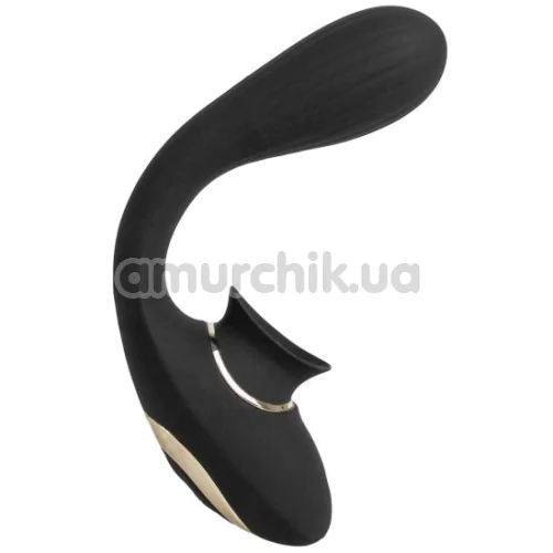 Вибратор S Pleasures Premium Dual Pleasure, черный - Фото №1