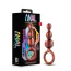 Анальная пробка Anal Adventures Matrix Beaded Loop Plug, оранжевая - Фото №7
