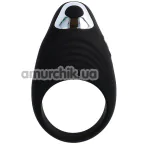 Ерекційне кільце з вібрацією Virgite Essentials Essential Loop Vibrating Cock Ring, чорне - Фото №1