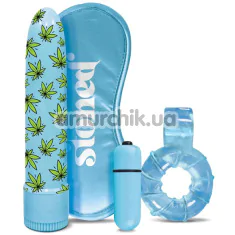 Набір секс іграшок Stoner Vibes Stash Kit Kush And Smush, блакитний - Фото №1