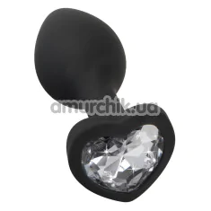 Анальна пробка Silicone Butt Plug, чорна - Фото №1