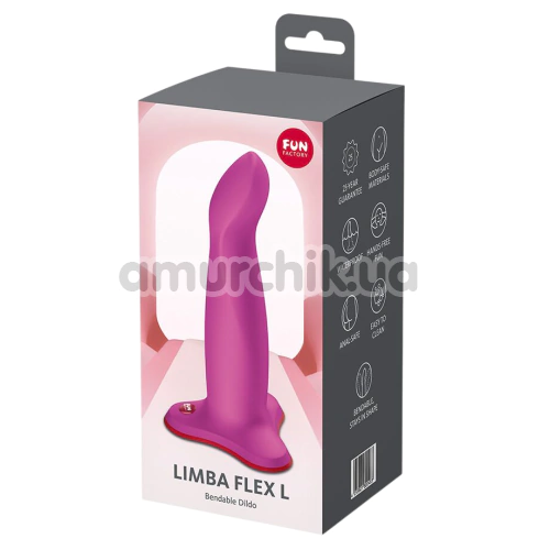 Фаллоимитатор Fun Factory Limba Flex L, розовый