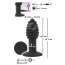 Анальная пробка с вибрацией Black Velvets Twist Butt Plug, черная - Фото №7