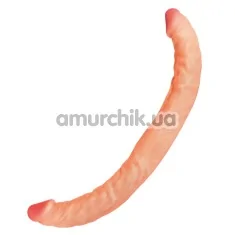 Двокінцевий фалоімітатор Real Stick Nude 13.4, тілесний - Фото №1
