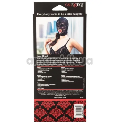 Маска Scandal Lace Hood, черная