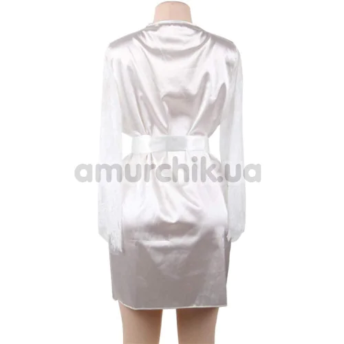 Комплект Star Night Elen Set, белый: халатик + трусики-стринги