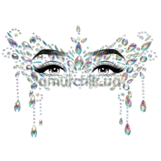 Украшение для лица Leg Avenue Masquerade Mask Rhinestone Stick-On Jewels, разноцветное - Фото №1