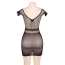 Сукня Star Night Crotchet Mesh Hollow-out Mini Chemise Dress, чорна - Фото №6