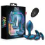 Набір анальних пробок з вібрацією Anal Adventures Matrix Cosmos Plug Kit, синій - Фото №10