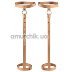 Гартеры для голеней Bijoux Indiscrets Maze Back Leg Garter, коричневые - Фото №1