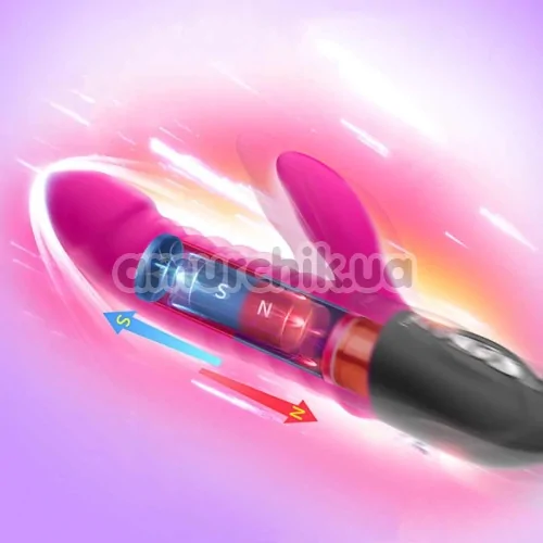 Вибратор с подогревом Leten Automatical Flexible Passionate Vibrator, розовый
