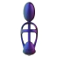 Анальна пробка з вібрацією та ерекційним кільцем Hueman Halo Orbit, фіолетова - Фото №7