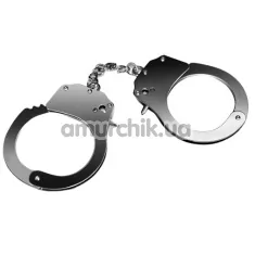 Наручники Fetish Pleasure Metal Hand Cuffs, сріблясті - Фото №1