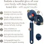 Звуковая щетка для тела Geske Sonic LED Full-Body Brush 9 in 1, темно-синяя - Фото №6
