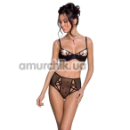 Комплект Passion Free Your Senses Lovelia Bikini, чорний: бюстгальтер + трусики - Фото №1