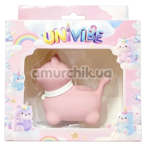 Клиторальный вибратор с пульсацией Univibe Sexy Kitty, розовый