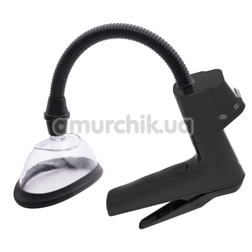 Вакуумная помпа для вагины Manual Pussy Pump With Digital Display, прозрачная