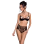 Комплект Passion Free Your Senses Lovelia Bikini, чорний: бюстгальтер + трусики - Фото №1