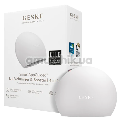 Устройство для увеличения объема губ Geske Lip Volumizer & Booster Big 4 in 1, белое