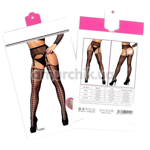 Колготки Star Night Pantyhose With Imitation Stockings, черные