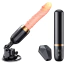 Вібратор з поштовхами і підігрівом Thrusting Dildo Sex Machine Vibrator Heating Function, тілесний - Фото №2