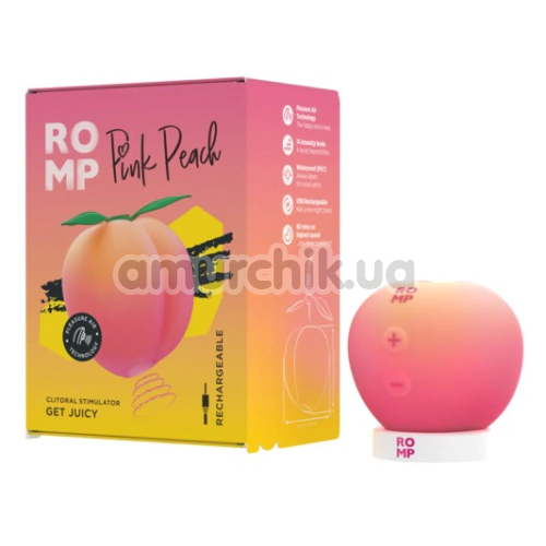 Симулятор орального секса для женщин Romp Pink Peach, розовый