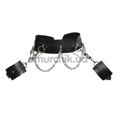 Пояс з фіксаторами для рук Candy Hero Fet28 Leather, чорний - Фото №1
