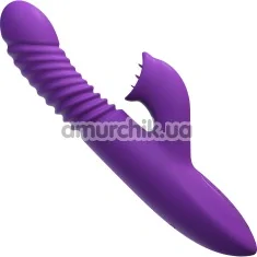 Вібратор c підігрівом Fantasy For Her Ultimate Thrusting Clit Stimulate-Her, фіолетовий - Фото №1