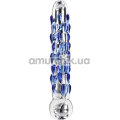 Фаллоимитатор Glass Worxx Diamond Dazzler, голубой - Фото №1