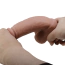 Фалоімітатор Sliding Skin Bendable 7.6, коричневий - Фото №9