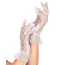 Рукавички Leg Avenue Floral Lace Short Gloves, білі
