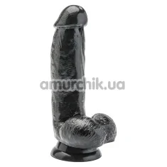 Фалоімітатор Get Real Dildo 6, чорний - Фото №1